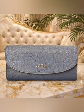 Coach Sparkling Midnight Blue Wallet